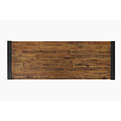 Loftworks Modern Industrial Distressed Acacia 50" Sofa Table with Drawers