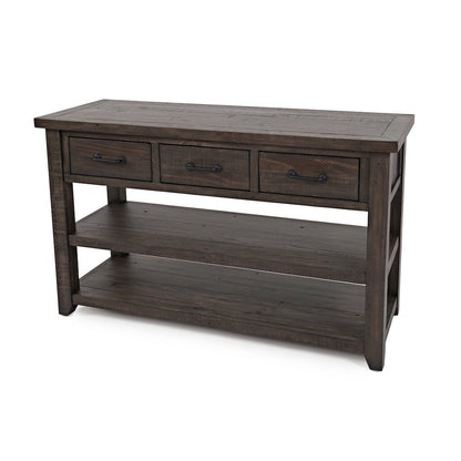 Madison County Rustic Reclaimed Pine Farmhouse Harris 50" Sofa Console Table