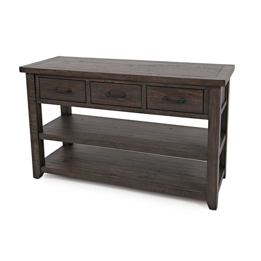 Madison County Rustic Reclaimed Pine Farmhouse Harris 50" Sofa Console Table