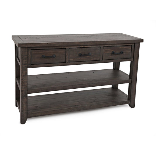Madison County Rustic Reclaimed Pine Farmhouse Harris 50" Sofa Console Table