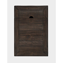 Rustic Reclaimed Pine Farmhouse Harris USB Charging Chairside Table