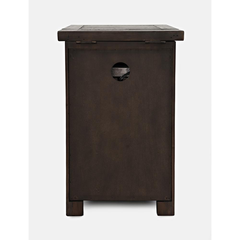 Harris Power Chairside Table - Barnwood