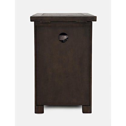 Harris Power Chairside Table - Barnwood