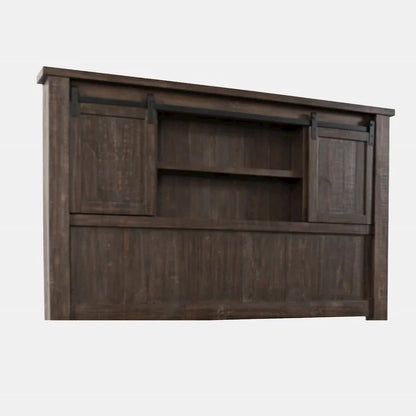 Madison County Rustic Reclaimed Pine Farmhouse King Barn Door Headboard