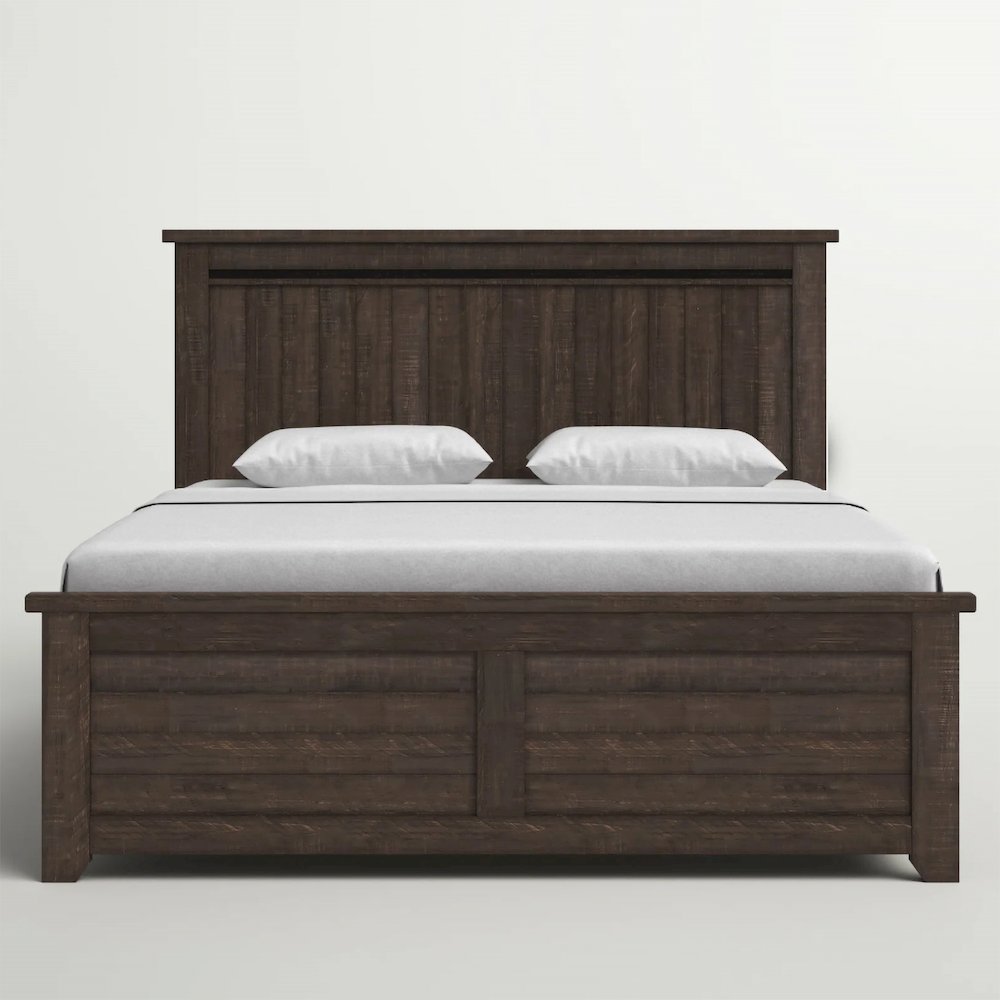 Madison County Rustic Reclaimed Pine Farmhouse Queen Panel Bed