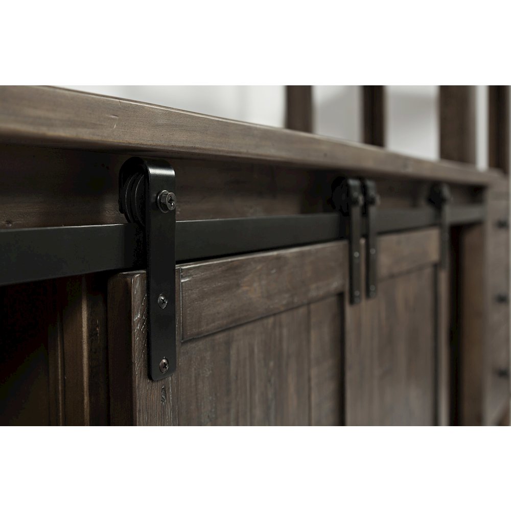 Rustic Reclaimed Pine Farmhouse Entertainment Center with 60'' TV Console
