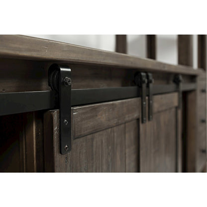 Rustic Reclaimed Pine Farmhouse Entertainment Center with 60'' TV Console
