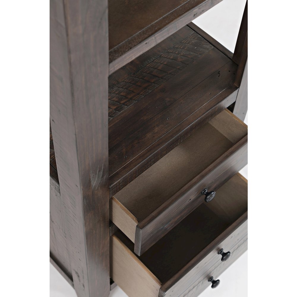Madison County Rustic Reclaimed Solid Wood Farmhouse 22" Pier Bookcase