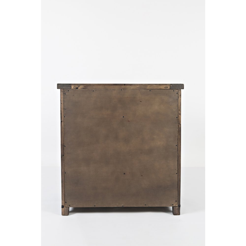 Rustic Reclaimed Solid Wood Farmhouse 32" Barn Door Accent Cabinet