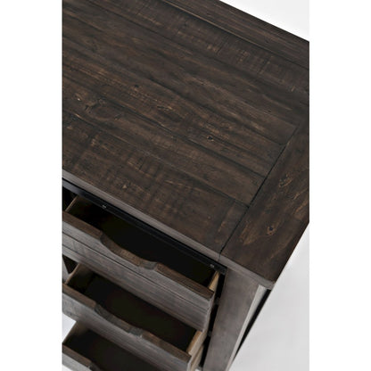 Rustic Reclaimed Solid Wood Farmhouse 32" Barn Door Accent Cabinet