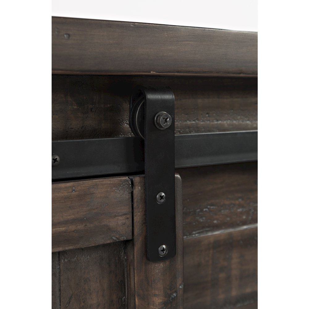 Rustic Reclaimed Solid Wood Farmhouse 32" Barn Door Accent Cabinet
