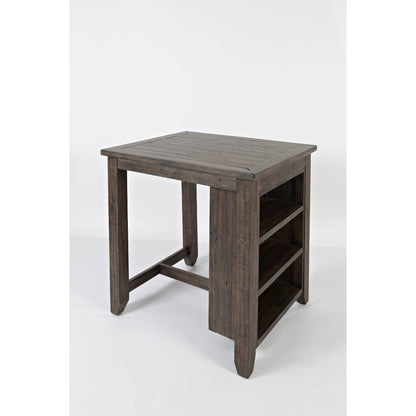 Rustic Reclaimed Solid Wood Farmhouse 3 Piece Counter Height Dining Set