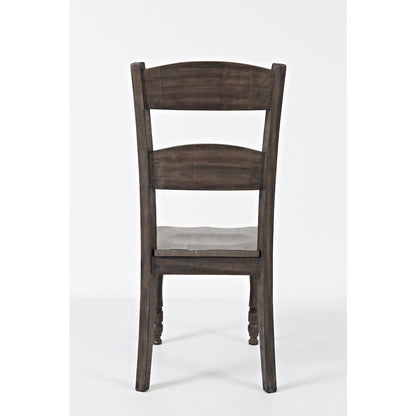 Rustic Reclaimed Pine Farmhouse Ladderback Dining Chair (Set of 2)