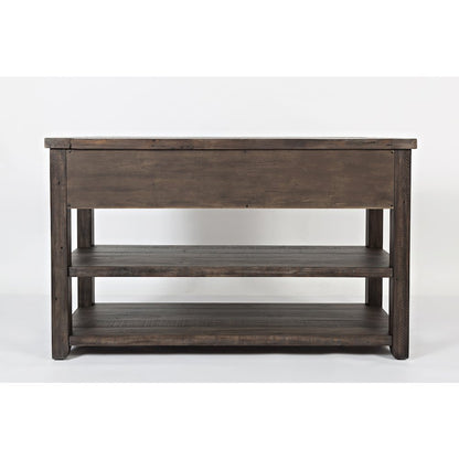 Madison County Rustic Reclaimed Solid Wood Farmhouse Sofa 50" Sofa Table