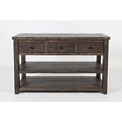 Madison County Rustic Reclaimed Solid Wood Farmhouse Sofa 50" Sofa Table