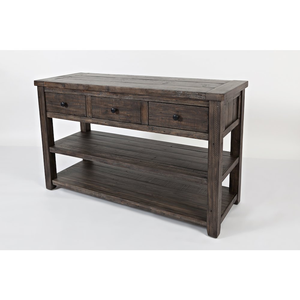Madison County Rustic Reclaimed Solid Wood Farmhouse Sofa 50" Sofa Table