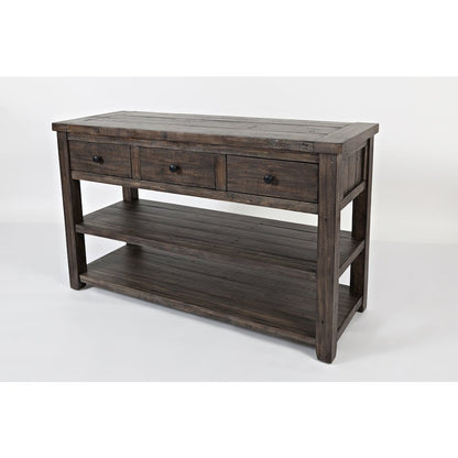 Madison County Rustic Reclaimed Solid Wood Farmhouse Sofa 50" Sofa Table