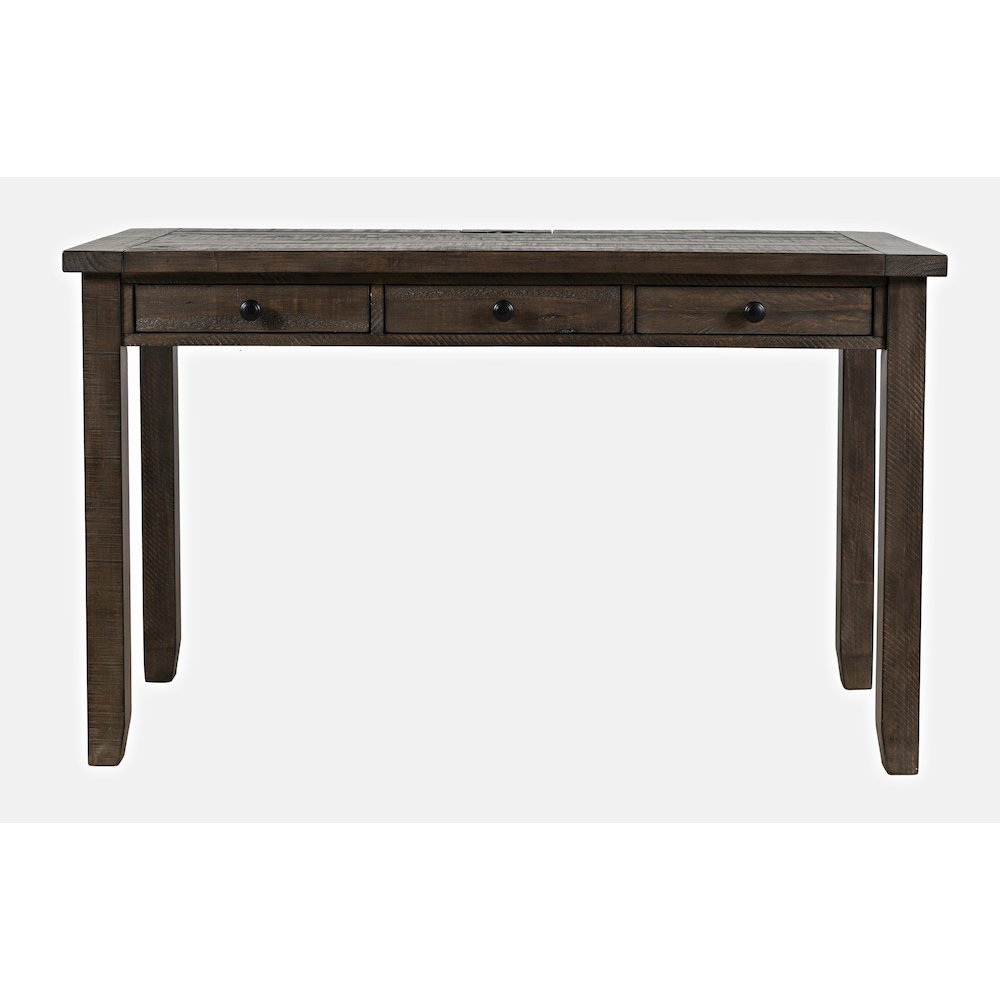 Madison County Rustic Reclaimed Solid Wood Farmhouse USB Charging Desk