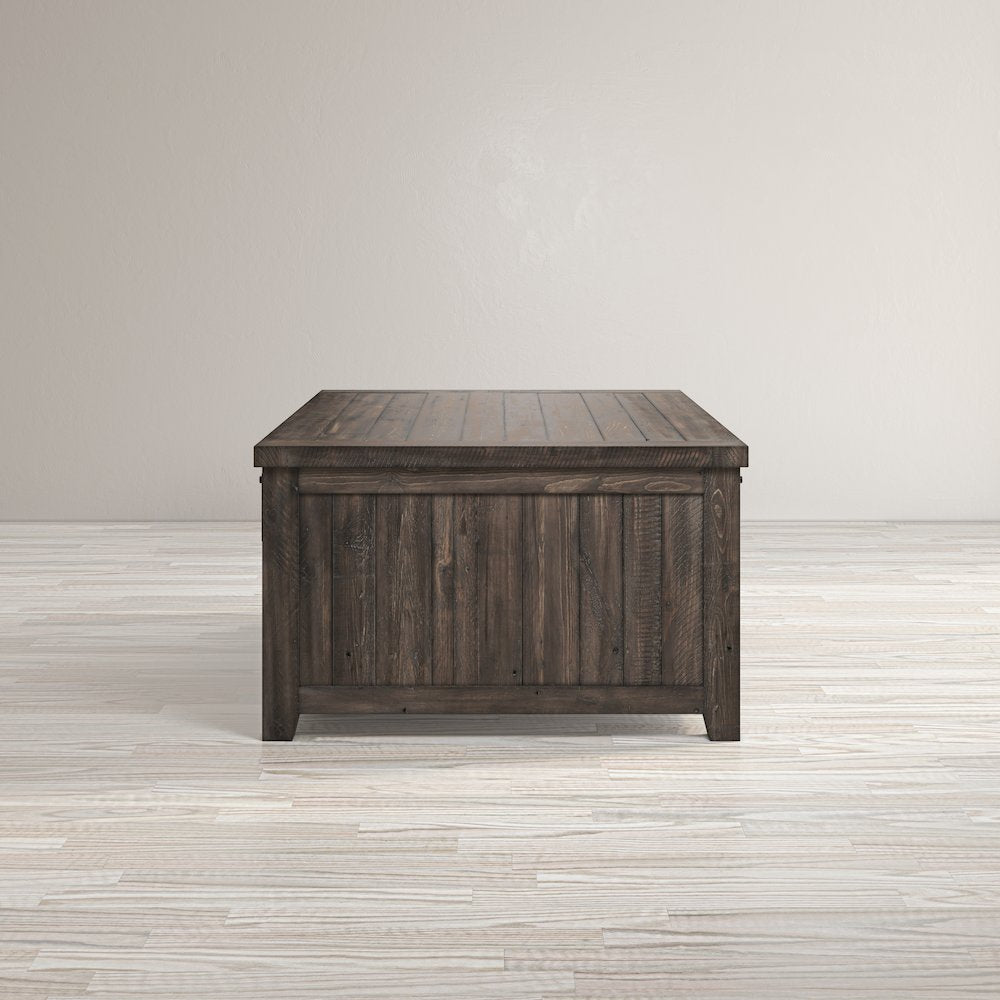 Madison County 50" Rustic Reclaimed Pine Farmhouse Barn Door Coffee Table