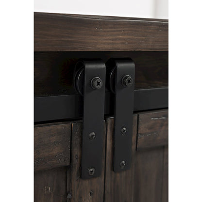 Madison County 50" Rustic Reclaimed Pine Farmhouse Barn Door Coffee Table