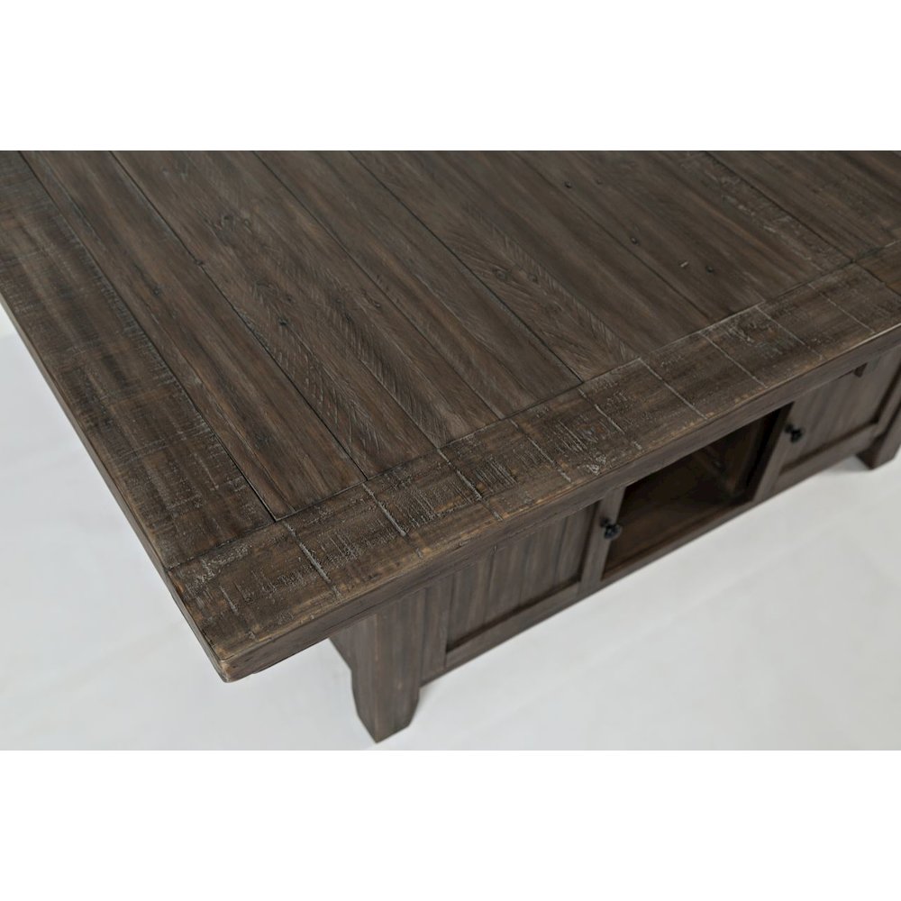 Madison County Reclaimed Pine 72" Farmhouse Storage Table Seven-Piece Dining Set