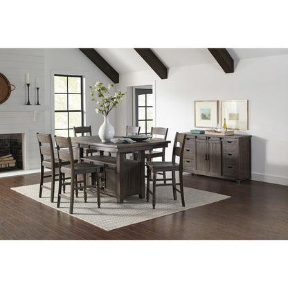 Rustic Reclaimed Solid Wood Farmhouse Adjustable Height 72" Dining Table