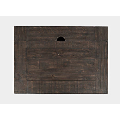 Madison County Rustic Reclaimed Solid Wood Farmhouse USB Charging Nightstand