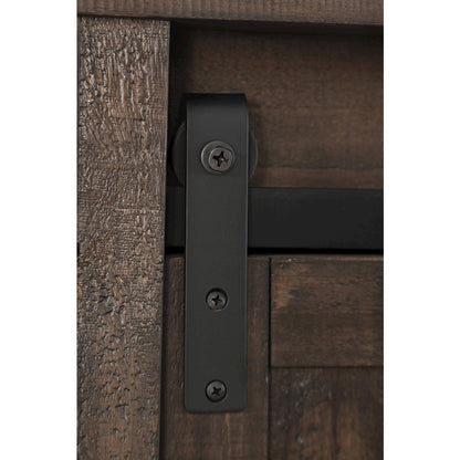Madison County Rustic Reclaimed Pine Farmhouse King Barn Door Bed