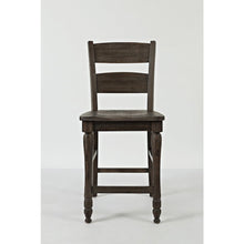 Rustic Reclaimed Pine Farmhouse Ladderback Counter Stool (Set of 2)