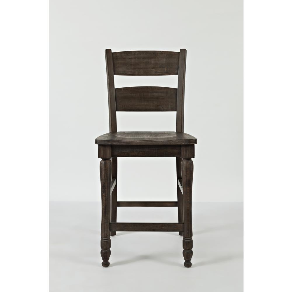 Ladderback Counter Stool - Barnwood, Set of 2