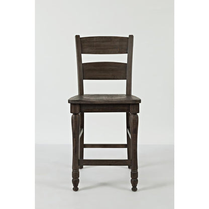 Ladderback Counter Stool - Barnwood, Set of 2