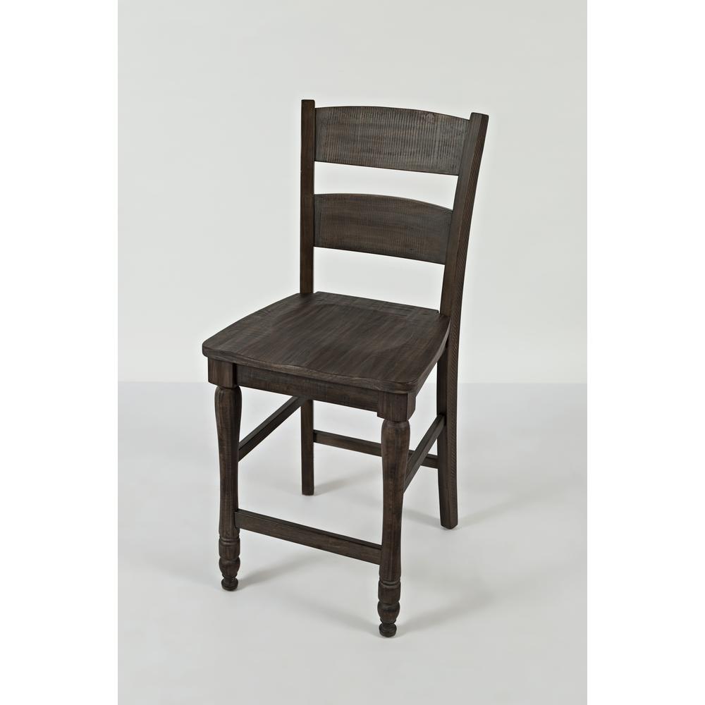 Ladderback Counter Stool - Barnwood, Set of 2