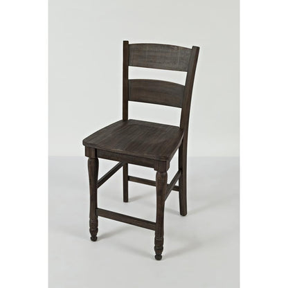Ladderback Counter Stool - Barnwood, Set of 2