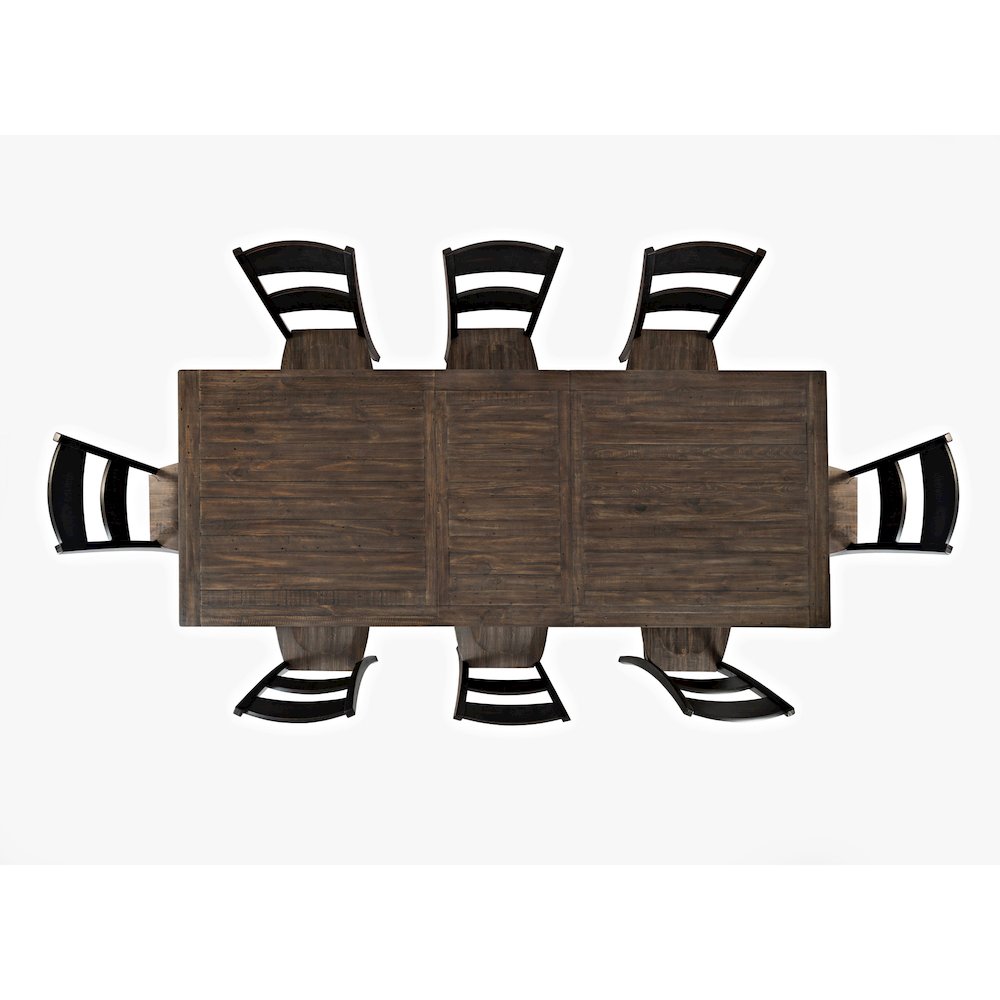 Madison County Reclaimed Pine 106" Farmhouse Nine-Piece Dining Set
