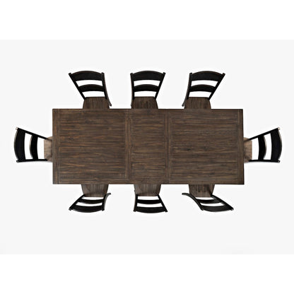 Madison County Reclaimed Pine 106" Farmhouse Nine-Piece Dining Set