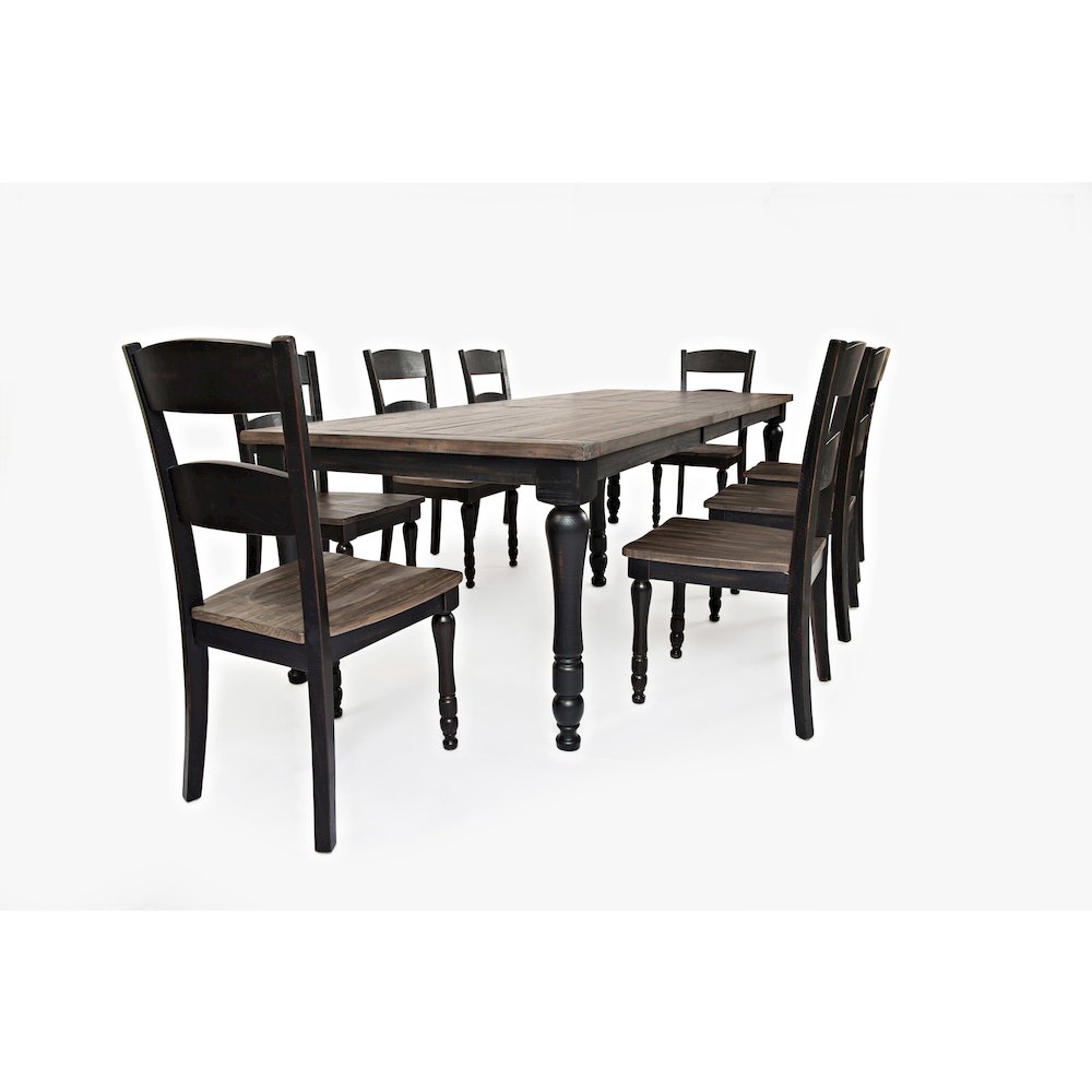 Madison County Reclaimed Pine 106" Farmhouse Nine-Piece Dining Set