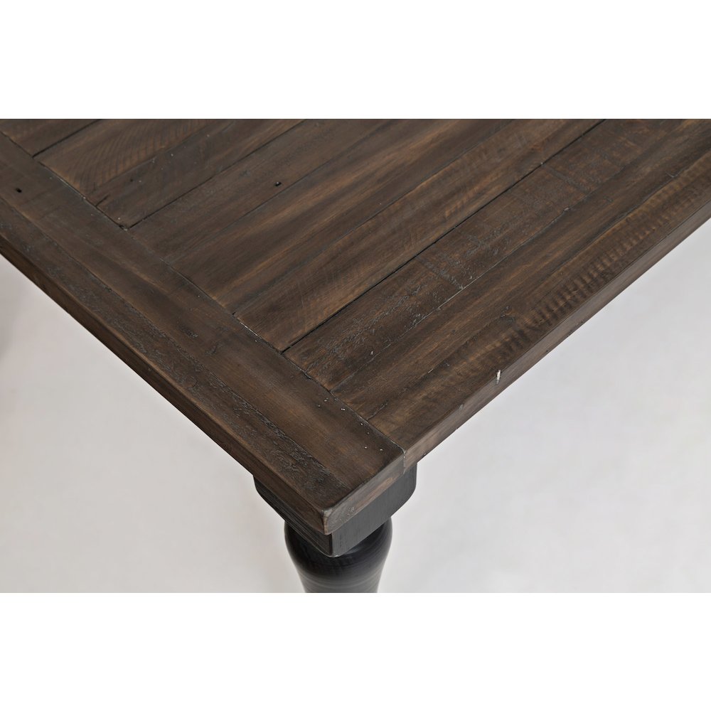 Madison County Rustic Reclaimed Pine Farmhouse Rectangle Extension Dining Table
