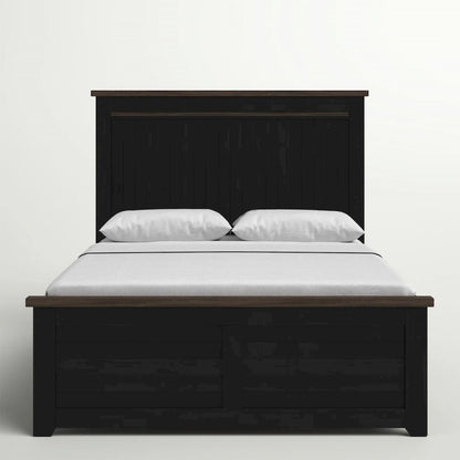 Madison County Rustic Reclaimed Pine Farmhouse King Panel Bed