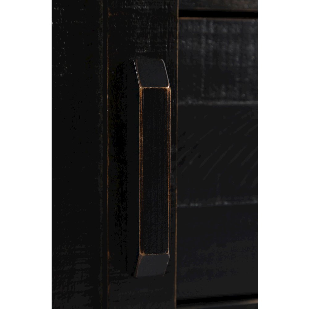 Rustic Reclaimed Solid Wood Farmhouse 32" Barn Door Accent Cabinet