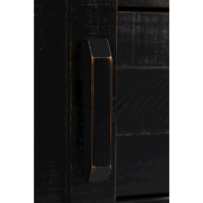 Rustic Reclaimed Solid Wood Farmhouse 32" Barn Door Accent Cabinet