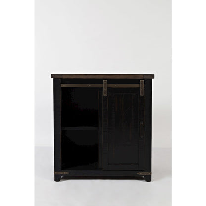 Rustic Reclaimed Solid Wood Farmhouse 32" Barn Door Accent Cabinet