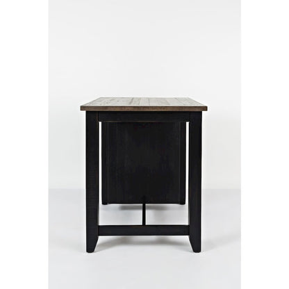 Rustic Reclaimed Solid Wood Farmhouse 3 Piece Counter Height Dining Set