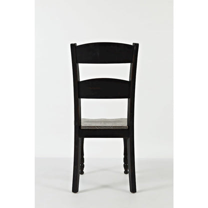 Rustic Reclaimed Pine Farmhouse Ladderback Dining Chair (Set of 2)