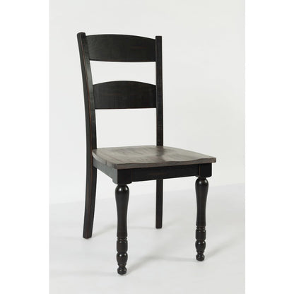 Rustic Reclaimed Pine Farmhouse Ladderback Dining Chair (Set of 2)