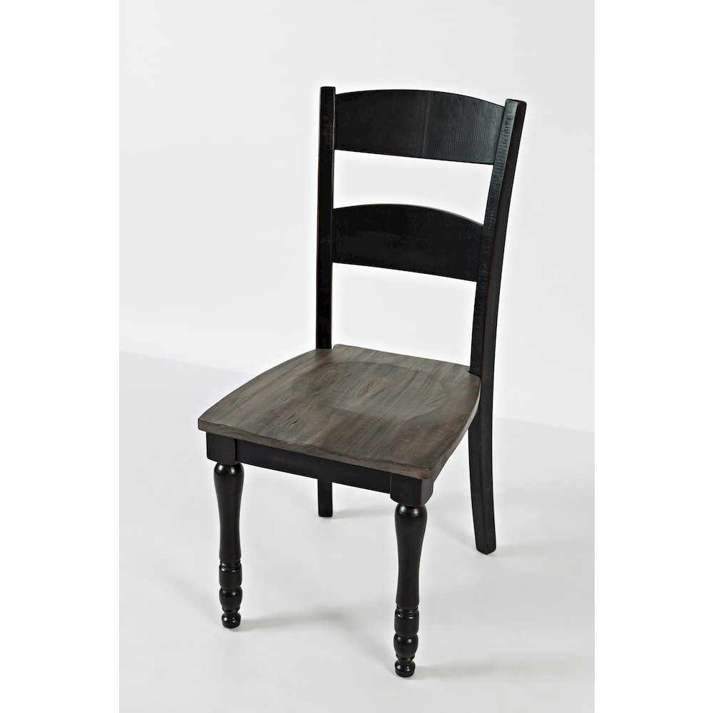 Rustic Reclaimed Pine Farmhouse Ladderback Dining Chair (Set of 2)