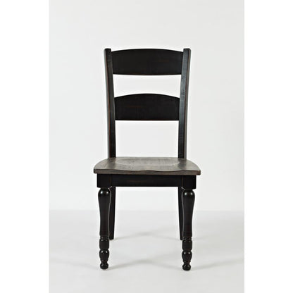 Ladderback Dining Chair  - Vintage Black, Set of 2