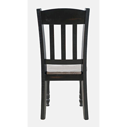 Madison County Rustic Reclaimed Pine Farmhouse Slatback Dining Chair (Set of 2)