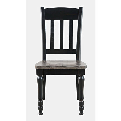 Madison County Rustic Reclaimed Pine Farmhouse Slatback Dining Chair (Set of 2)