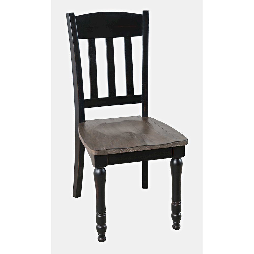 Madison County Rustic Reclaimed Pine Farmhouse Slatback Dining Chair (Set of 2)