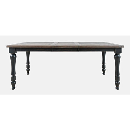 Madison County Rustic Reclaimed Solid Wood Farmhouse 78" Extension Dining Table